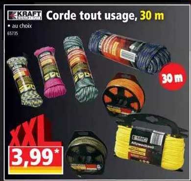corde tout usage, 30 m kraft werkzeuge