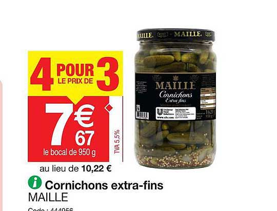cornichons extra-fins maille