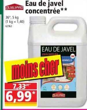 eau de javel concentrée qualipro