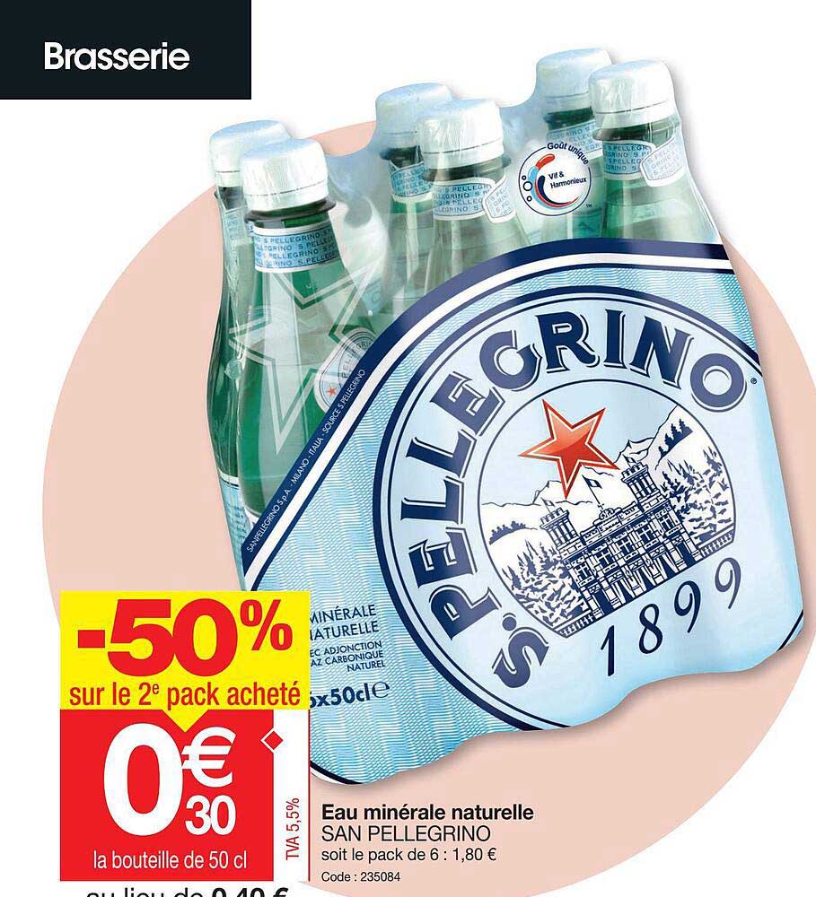 eau minérale naturelle san pellegrino