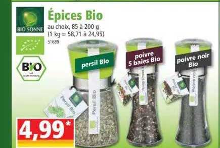 épices bio bio sonne