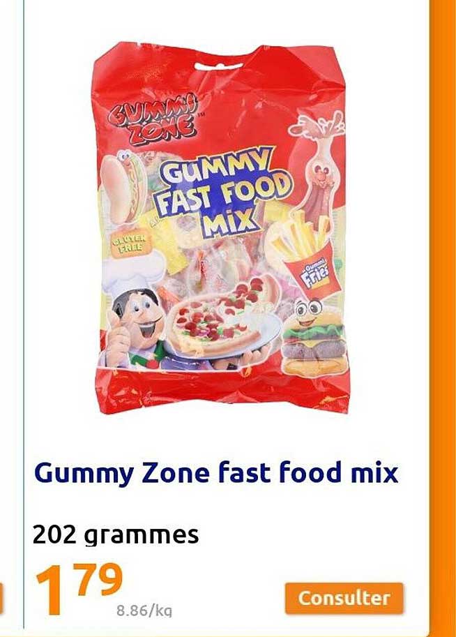 Gummy Zone Fast Food Mix