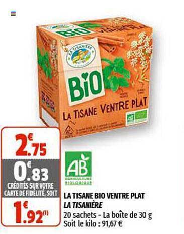 la tisane bio ventre plat la tisanière
