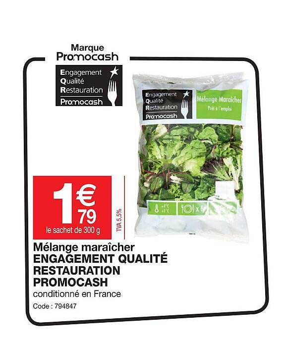 mélange maraîcher engagement qualité restauration promocash
