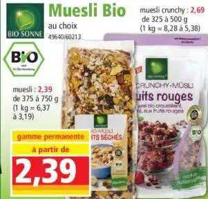 muesli bio bio sonne