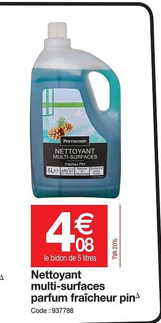 nettoyant multi-surfaces parfum fraîcheur pin