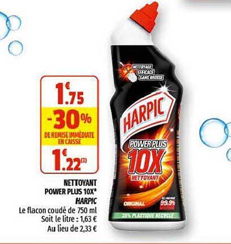 nettoyant power plus 10x harpic
