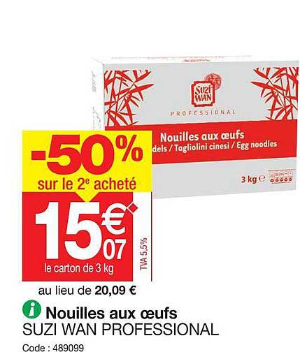 nouilles aux oeufs suzi wan professional