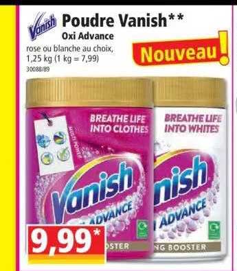 poudre vanish oxi advance