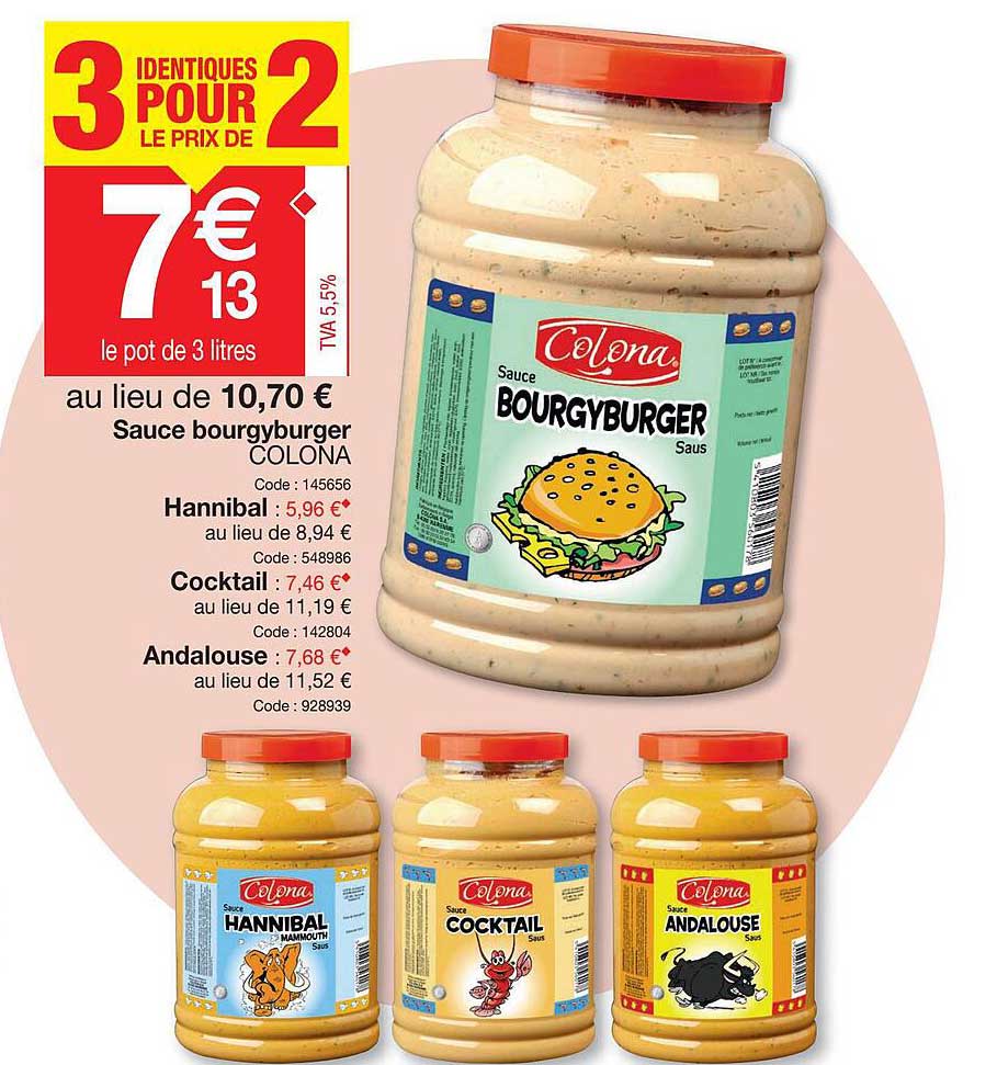 sauce bourgyburger colona, hannibal, cocktail, andalouse