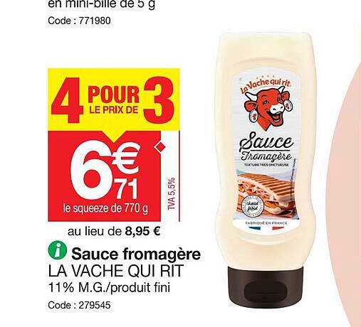 sauce fromagère la vache qui rit