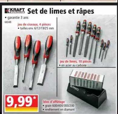 set de limes et râpes kraft werkzeuge