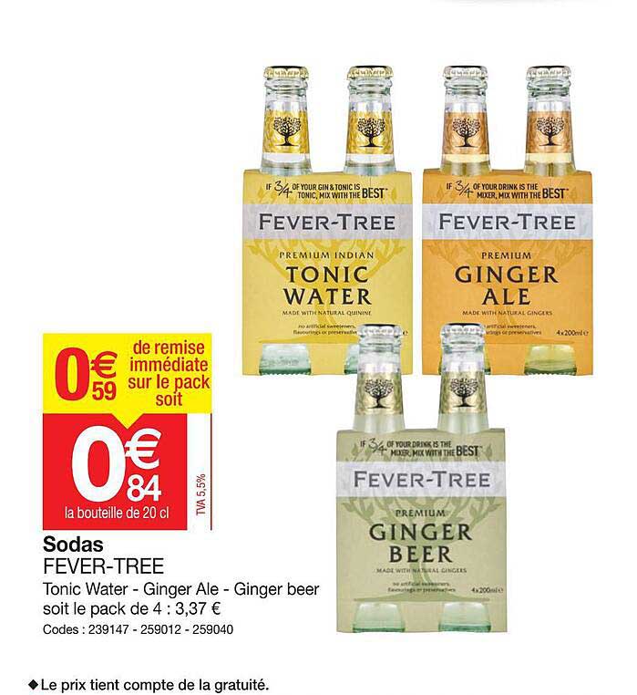 sodas fever-tree