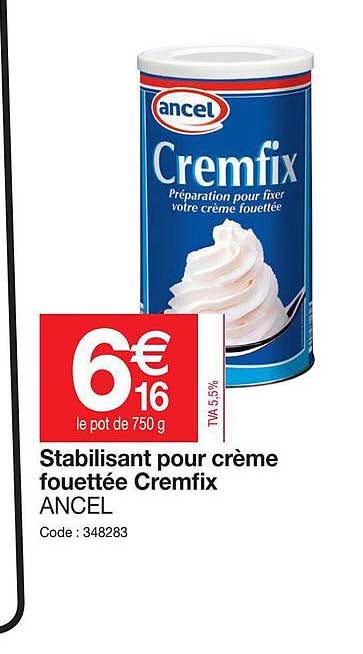Stabilisant Pour Crème Fouettée Cremfix Ancel