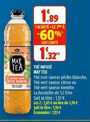 thé infusé may tea