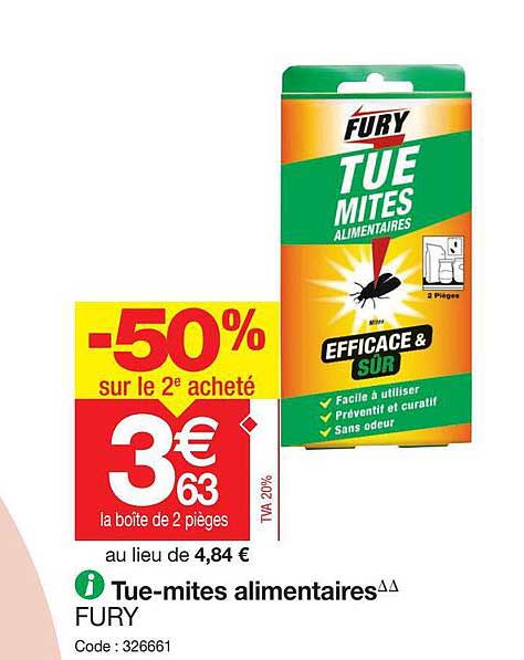 tue-mites alimentaires fury