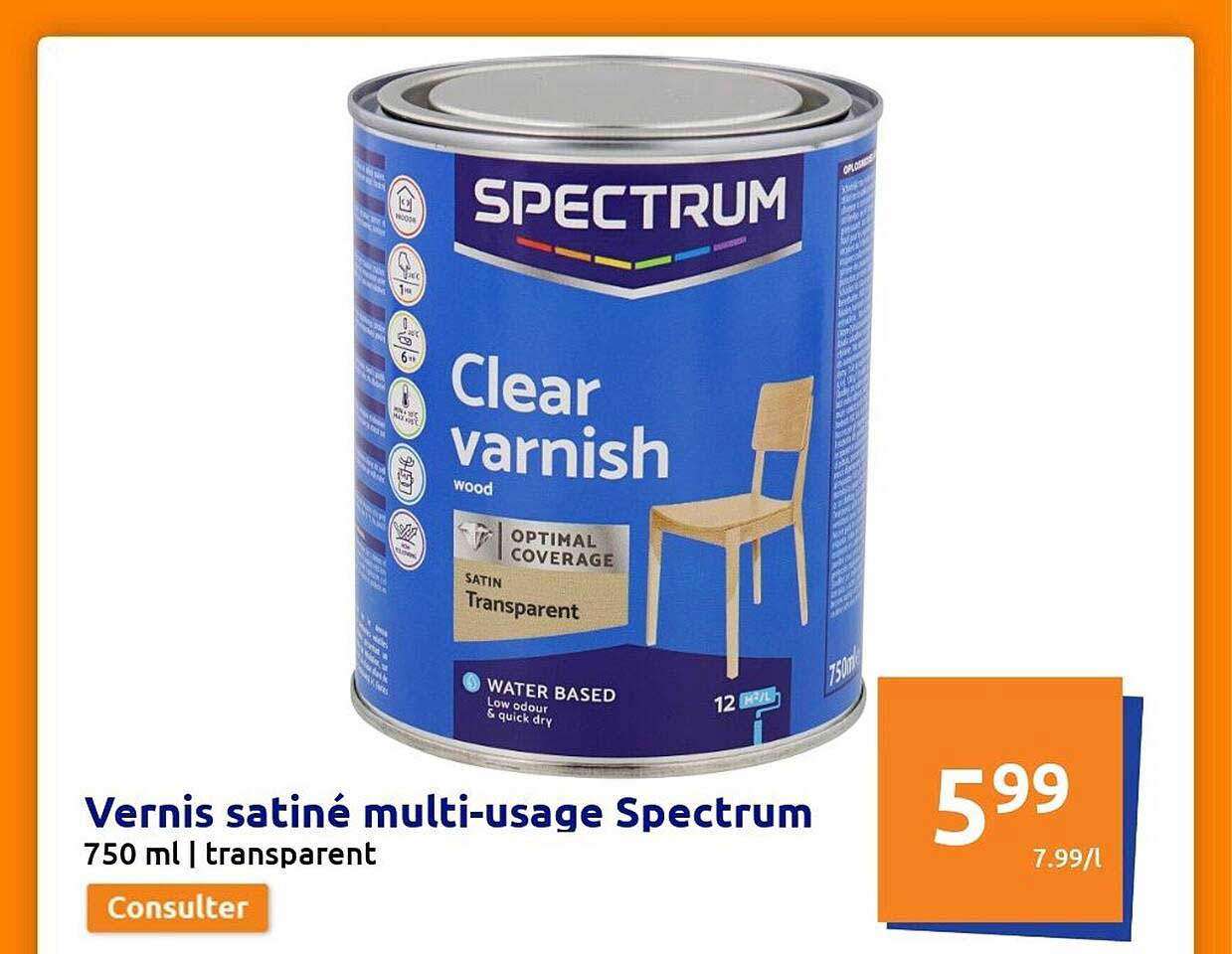 Vernis Satiné Multi-usage Spectrum