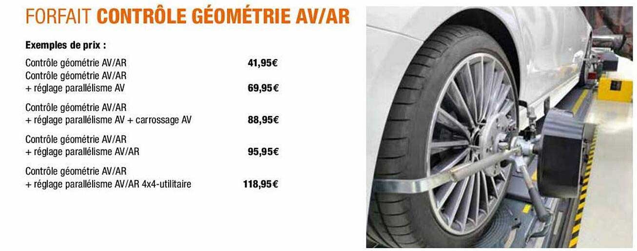 forfait contrôle géométrie av-ar