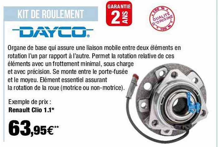 kit de roulement dayco