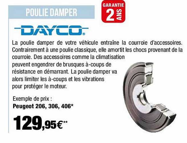 poulie damper dayco
