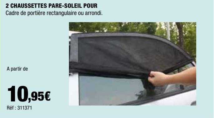2 chaussettes pare-soleil