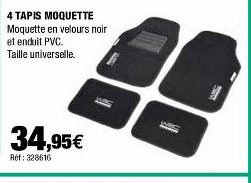 4 tapis moquette