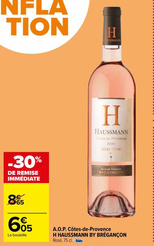 a.o.p. côtes-de-Provence h haussmann by brégançon