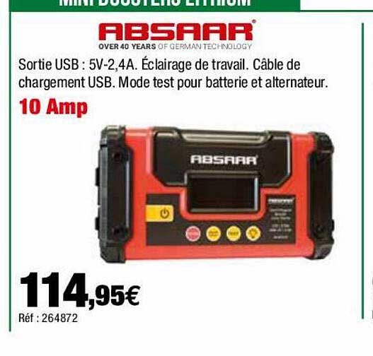 absaar 10 amp