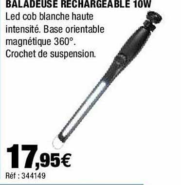 baladeuse rechargeable 10w