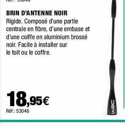 brin d'antenne noir