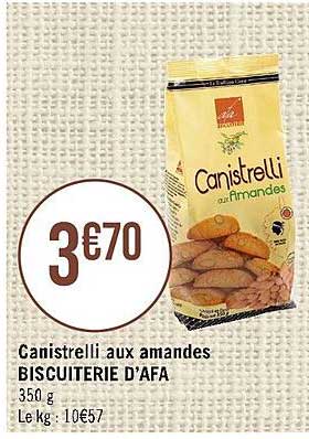 Canistrelli Aux Amandes Biscuiterie D'afa