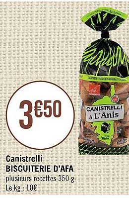Canistrelli Biscuiterie D'afa