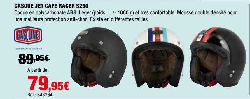casque jet cafe racer s250 gasoline