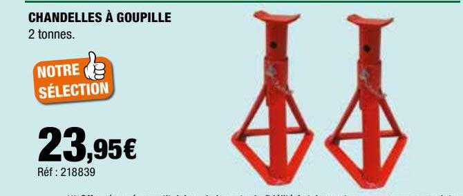 chandelles à goupille