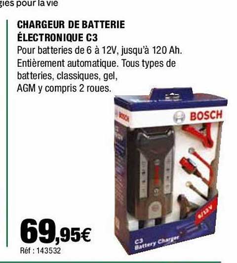 Chargeur De Batterie électronique C3 Bosch