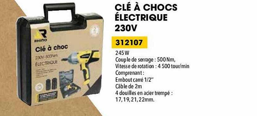 clé à chocs électrique 230v