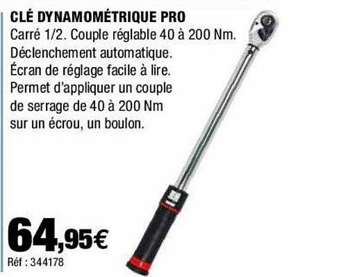 clé dynamométrique pro
