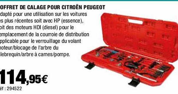 coffret de calage pour citroën peugeot