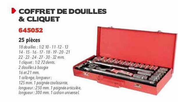 Coffret De Douilles & Cliquet