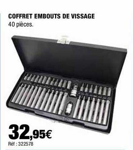 coffret embouts de vissage