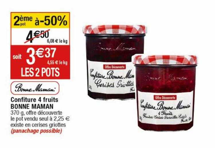 confiture 4 fruits bonne maman