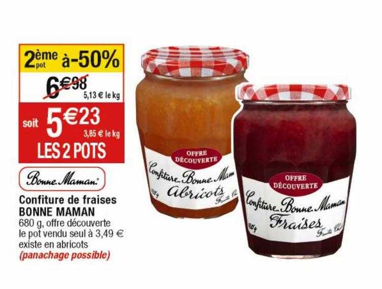 confiture de fraises bonne maman