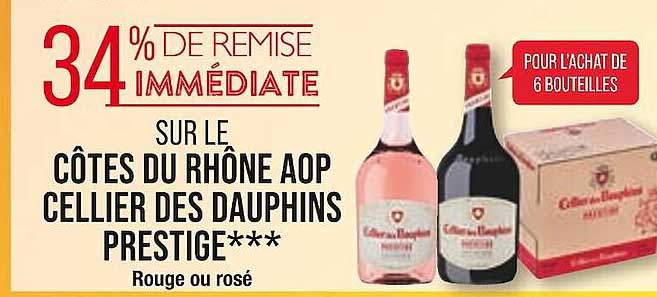 Côtes Du Rhône Aop Cellier Des Dauphins Prestige