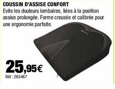 coussin d'assise confort