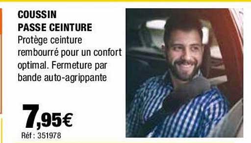 coussin passe ceinture