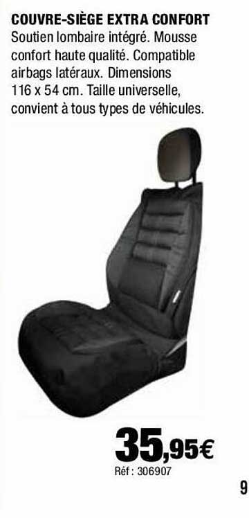 couvre-siège extra confort