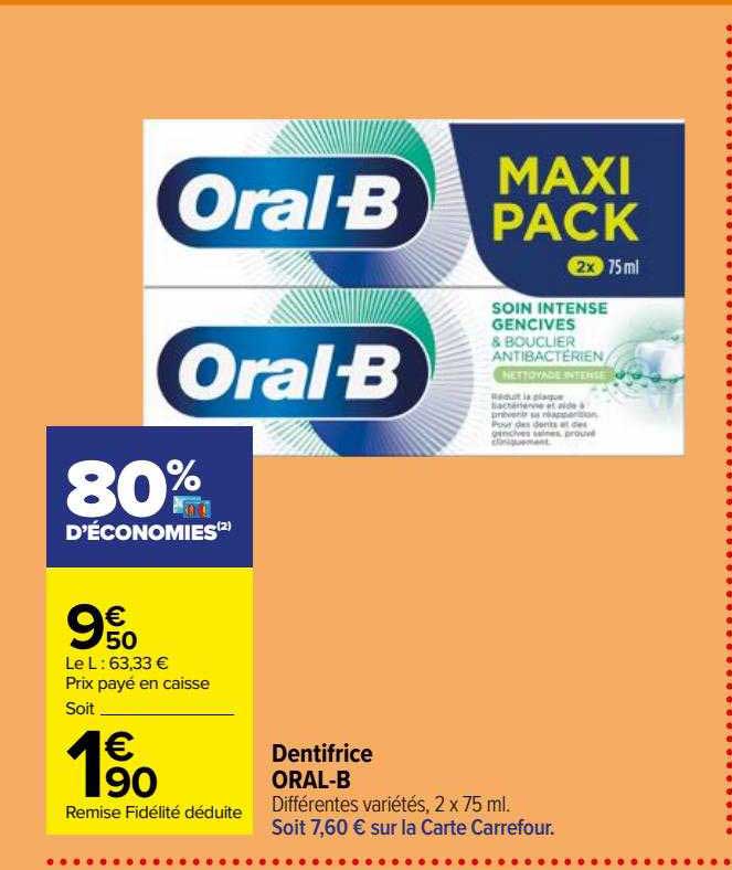 dentifrice oral-b