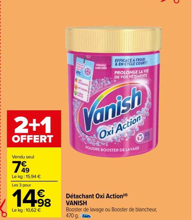 détachant oxi action vanish