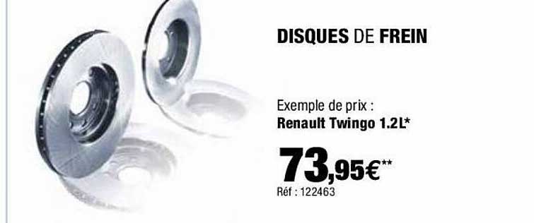 disques de frein renault twingo 1.2l