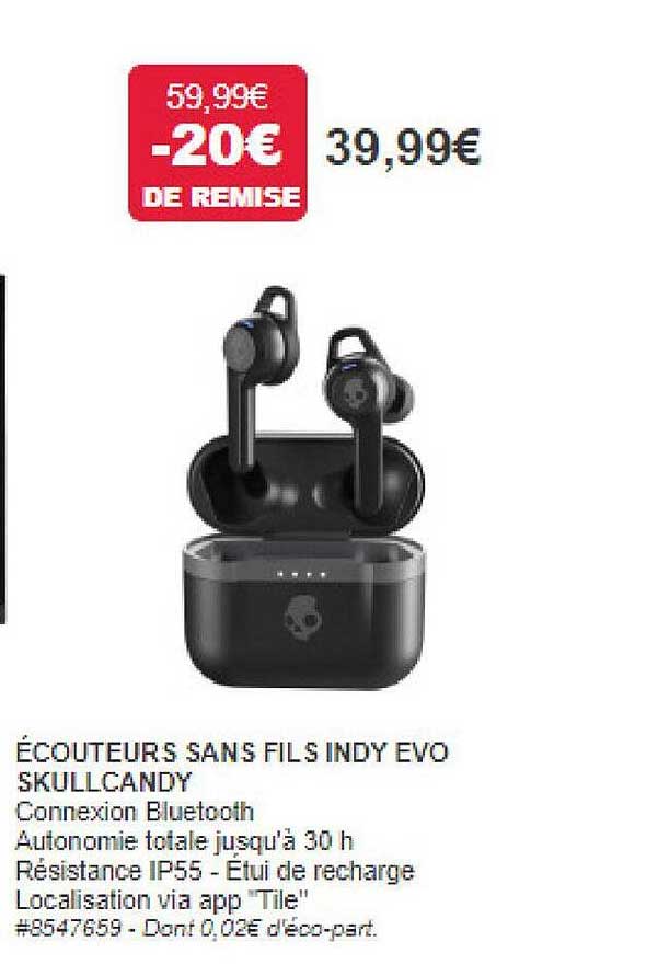 écouteurs Sans Fil Indy Evo Skullcandy